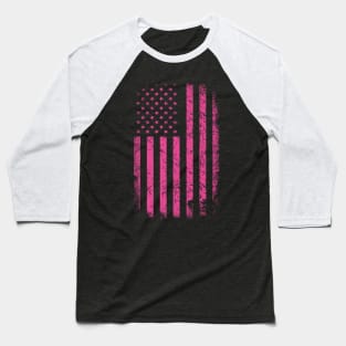 USA PINK FLAG. Baseball T-Shirt